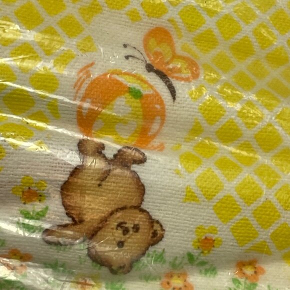 Vintage 2 Daekor Honey Bear Heavyweight Irregular Receiving Blanket Cotton Baby - Picture 12 of 13